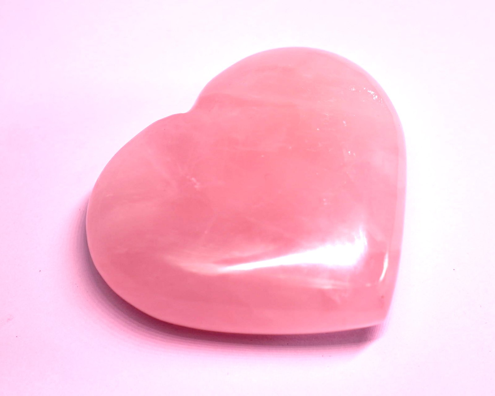 Rose Quartz { Heart shape Big Size }