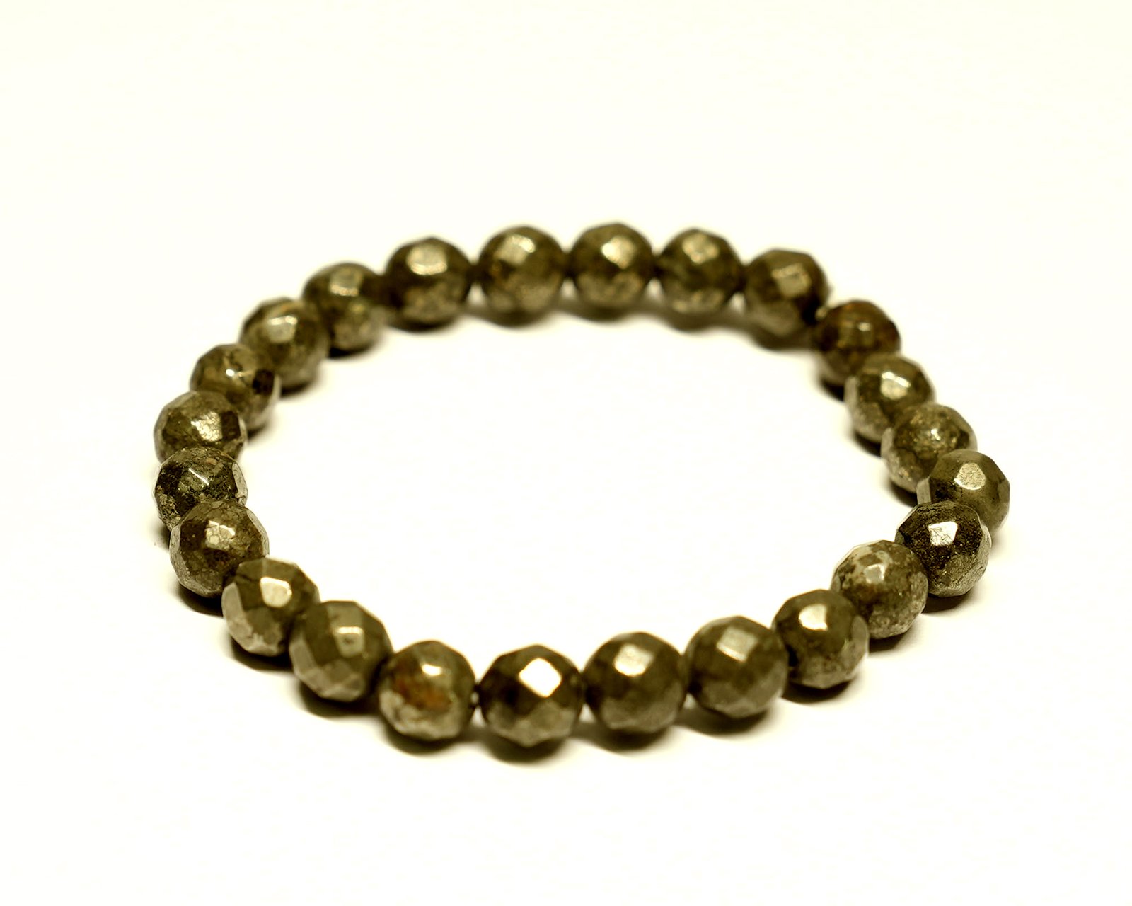 Pyrite Diamond Cut Bracelet